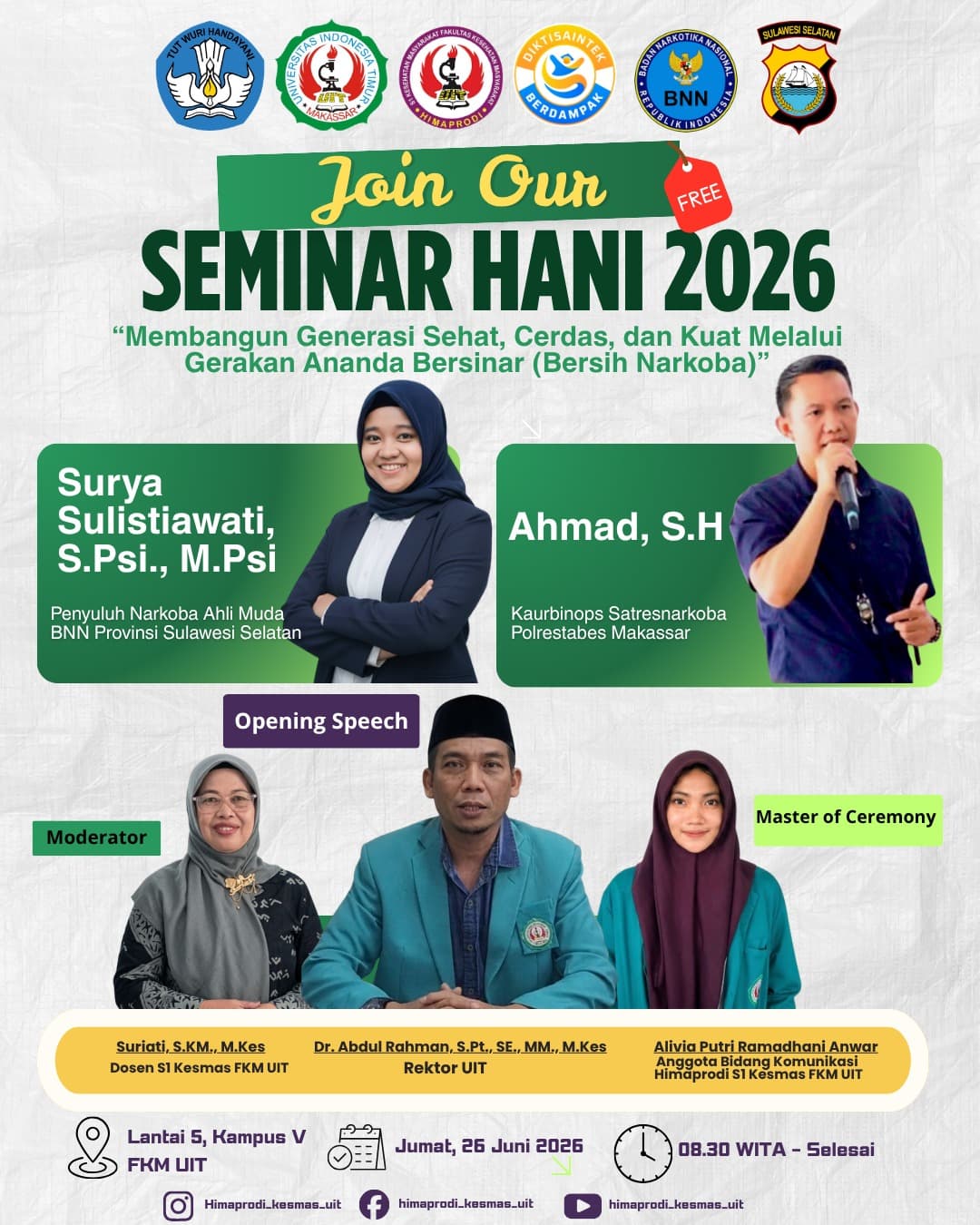 Seminar Hari Anti Narkoba Internasional 2026